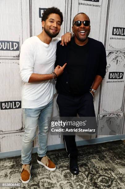 Actor Jussie Smollett and director Lee Daniels discuss their show "Empire" at Build Studio on September 25, 2017 in New York City.