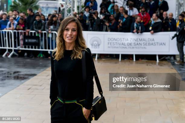 Marta Etura is seen arriving at 65th San Sebastian Film Festival on September 25, 2017 in San Sebastian, Spain.