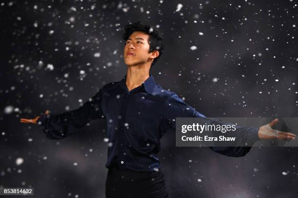 Figure Skater Nathan Chen poses for a portrait during the Team USA Media Summit ahead of the PyeongChang 2018 Olympic Winter Games on September 25,...