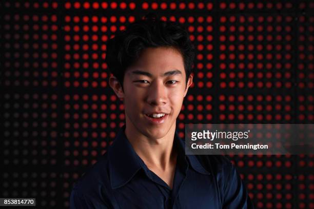 Figure Skater Nathan Chen poses for a portrait during the Team USA Media Summit ahead of the PyeongChang 2018 Olympic Winter Games on September 25,...