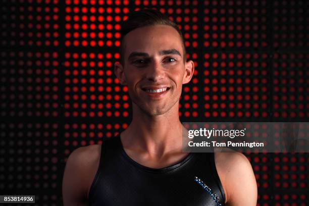 Figure skater Adam Rippon poses for a portrait during the Team USA Media Summit ahead of the PyeongChang 2018 Olympic Winter Games on September 25,...