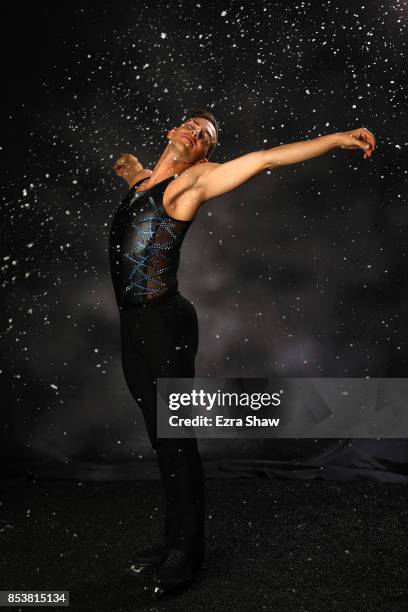 Figure skater Adam Rippon poses for a portrait during the Team USA Media Summit ahead of the PyeongChang 2018 Olympic Winter Games on September 25,...