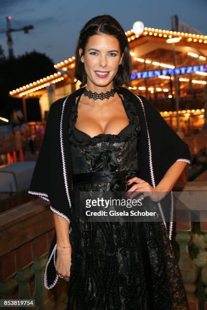 Julia Trainer during the Oktoberfest at Kaeferzelt at Theresienwiese on September 25, 2017 in Munich, Germany.