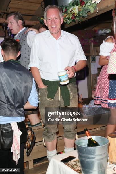 Johannes B. Kerner during the Oktoberfest at Kaeferzelt at Theresienwiese on September 25, 2017 in Munich, Germany.