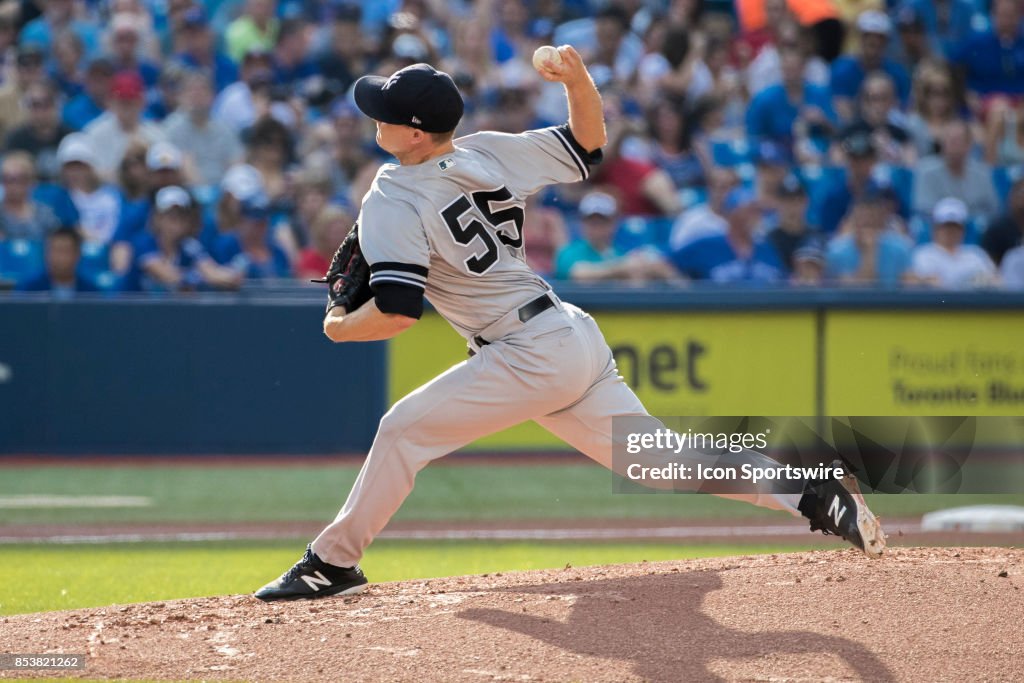 MLB: SEP 23 Yankees at Blue Jays