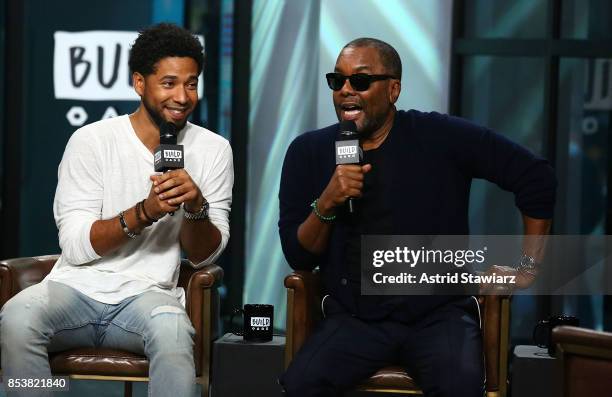 Actor Jussie Smollett and director Lee Daniels discuss their show "Empire" at Build Studio on September 25, 2017 in New York City.