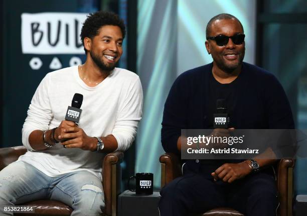 Actor Jussie Smollett and director Lee Daniels discuss their show "Empire" at Build Studio on September 25, 2017 in New York City.