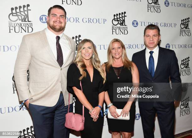 Brent Qvale, Melissa Qvale, Kelly Murro and Tom Murro attend the 32nd Annual Great Sports Legends Dinner To Benefit The Miami Project/Buoniconti Fund...