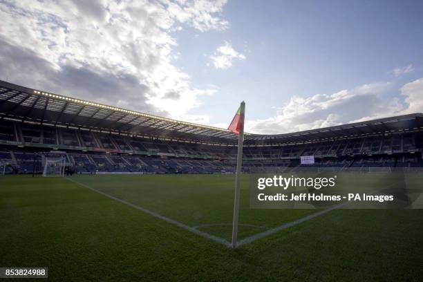 General view of Murrayfield during the Champions League Qualifying at Murrayfield, Edinburgh.