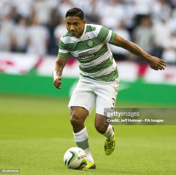 Celtic's Emilio Izaguirre during the Champions League Qualifying at Murrayfield, Edinburgh.