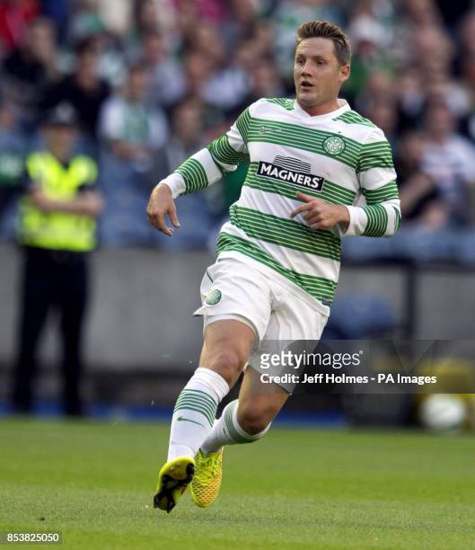 Celtic's Kris Commons during the Champions League Qualifying at Murrayfield, Edinburgh.