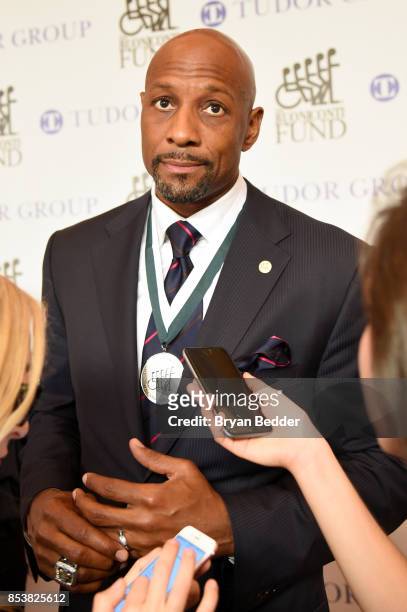 Alonzo Mournign attends the 32nd Annual Great Sports Legends Dinner To Benefit The Miami Project/Buoniconti Fund To Cure Paralysis Legends Reception...