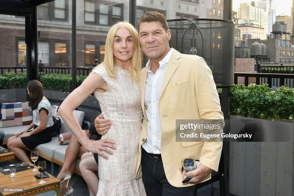 Brinkley Skye and Greg Calloe attend the celebration of DuJour's fall