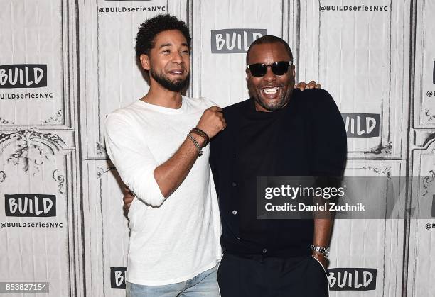 Jussie Smollett and Lee Daniels attend the Build Series to discuss the show 'Empire' at Build Studio on September 25, 2017 in New York City.