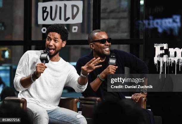 Jussie Smollett and Lee Daniels attend the Build Series to discuss the show 'Empire' at Build Studio on September 25, 2017 in New York City.