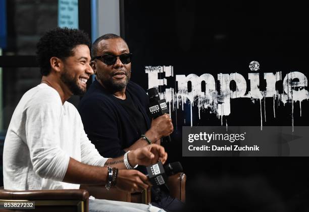 Jussie Smollett and Lee Daniels attend the Build Series to discuss the show 'Empire' at Build Studio on September 25, 2017 in New York City.