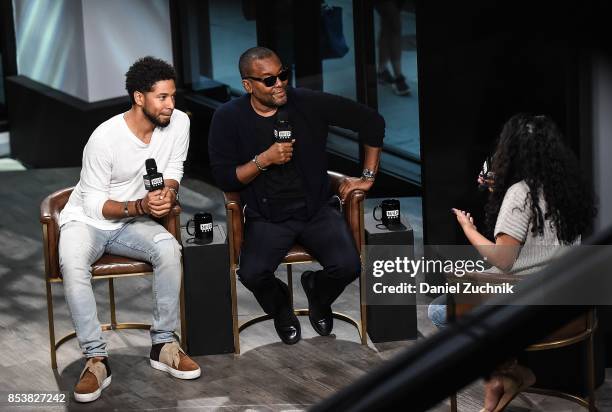 Jussie Smollett and Lee Daniels attend the Build Series to discuss the show 'Empire' at Build Studio on September 25, 2017 in New York City.