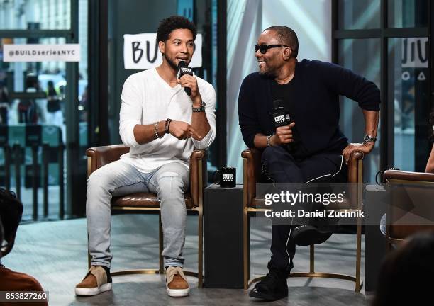 Jussie Smollett and Lee Daniels attend the Build Series to discuss the show 'Empire' at Build Studio on September 25, 2017 in New York City.