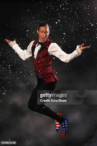 Figure skater Jason Brown poses for a portrait during the Team USA Media Summit ahead of the PyeongChang 2018 Olympic Winter Games on September 25,...