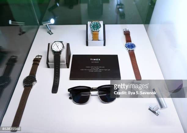 View of TIMEX watches are seen at TIMEX & Milo Ventimiglia Present We Are TIMEX Fall 2017 Collection Review on September 25, 2017 in New York City.