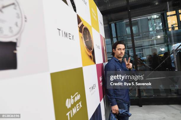 Milo Ventimiglia attends TIMEX & Milo Ventimiglia Present We Are TIMEX Fall 2017 Collection Review on September 25, 2017 in New York City.