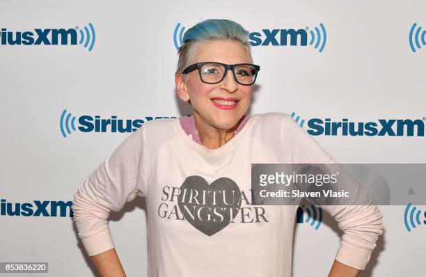 Stand-up comedian Lisa Lampanelli visits SiriusXM Studios on September 25, 2017 in New York City.