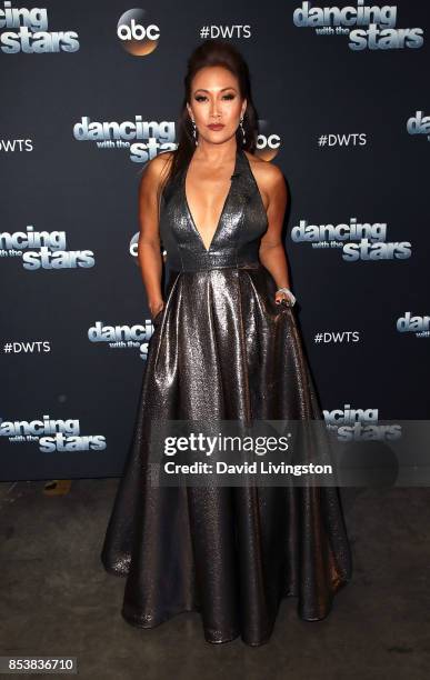 Dancer/competition judge Carrie Ann Inaba attends "Dancing with the Stars" season 25 at CBS Televison City on September 25, 2017 in Los Angeles,...