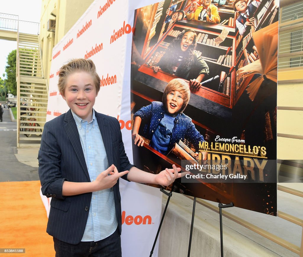 Actor Casey Simpson at Nickelodeon's 'Escape From Mr. Lemoncello's
