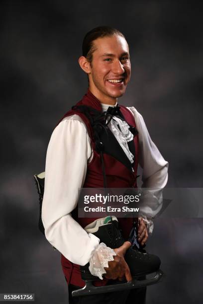 Figure skater Jason Brown poses for a portrait during the Team USA Media Summit ahead of the PyeongChang 2018 Olympic Winter Games on September 25,...