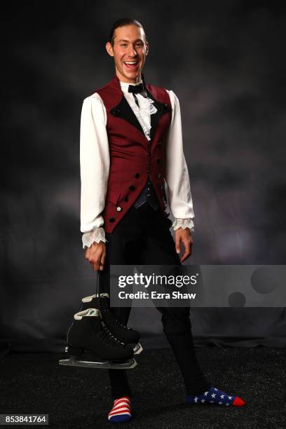 Figure skater Jason Brown poses for a portrait during the Team USA Media Summit ahead of the PyeongChang 2018 Olympic Winter Games on September 25,...