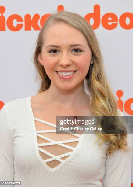 Actor Nicole Alyse Nelson at Nickelodeon's 'Escape From Mr. Lemoncello's Library' premiere event at Paramount Studios on September 25, 2017 in...