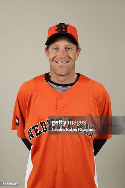 Dirk Van t Klooster of the Netherlands team poses during a 2009 World Baseball Classic Photo Day on Monday, March 2, 2009 in Bradenton, Florida.