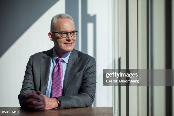 Bryan Durkin, president of CME Group Inc., poses for a portrait following a Bloomberg Television interview in Hong Kong, China, on Tuesday, Sept. 26,...