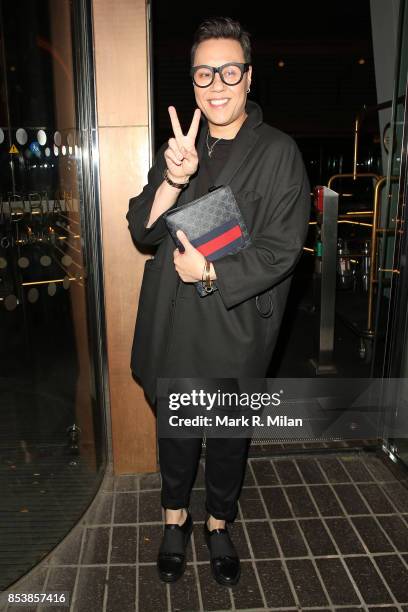 Gok Wan attending the W7 end of summer glow out party on September 25, 2017 in London, England.