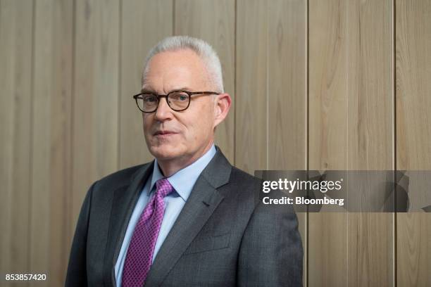 Bryan Durkin, president of CME Group Inc., poses for a portrait following a Bloomberg Television interview in Hong Kong, China, on Tuesday, Sept. 26,...