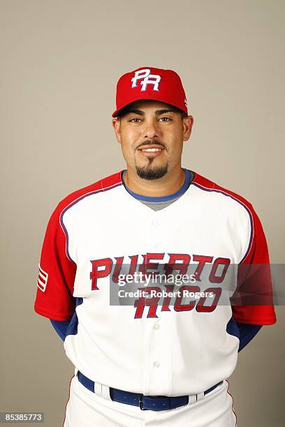 Geovany Soto of team Puerto Rico poses during a 2009 World Baseball Classic Photo Day on Monday, March 2, 2009 in Fort Myers, Florida.