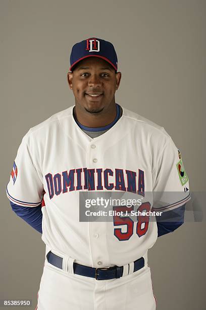 Pena_Tony of team Dominican Republic poses during a 2009 World Baseball Classic Photo Day on Monday, March 2, 2009 in Jupiter, Florida.