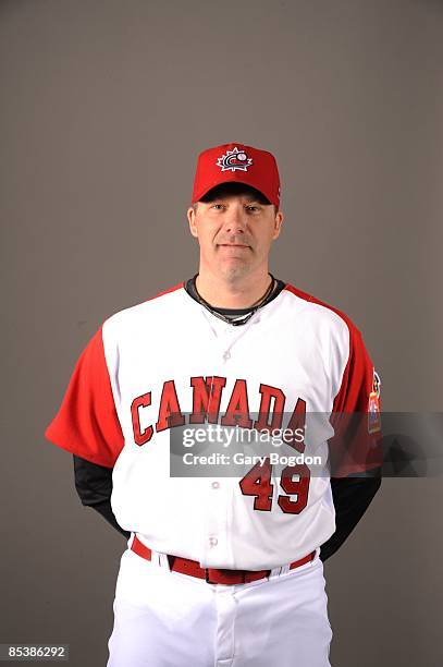 Paul Quantrill, of team Canada poses during a 2009 World Baseball Classic Photo Day on Monday, March 2, 2009 in Dunedin, Florida.