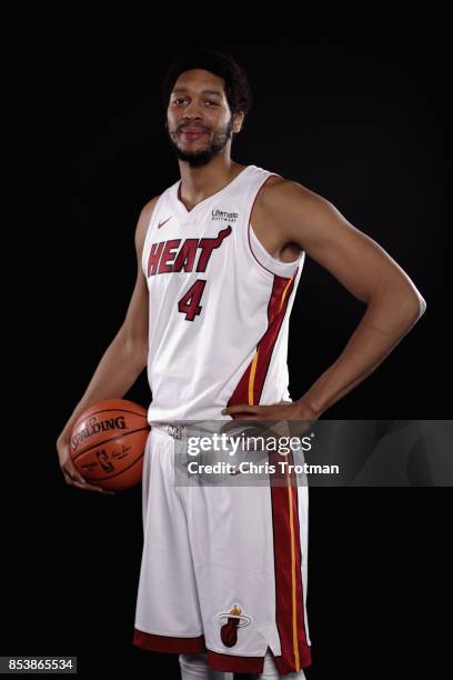 Hammons of the Miami Heat poses during media day at American Airlines Arena on September 25, 2017 in Miami, Florida. NOTE TO USER: User expressly...