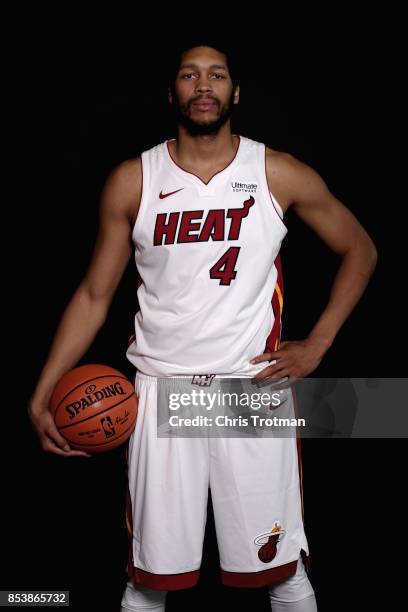 Hammons of the Miami Heat poses during media day at American Airlines Arena on September 25, 2017 in Miami, Florida. NOTE TO USER: User expressly...