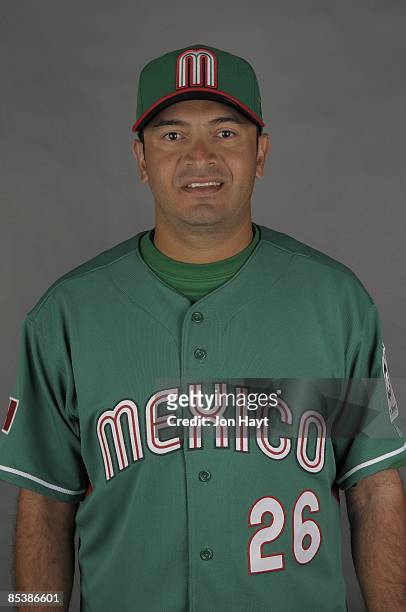 Oscar Robles of team Mexico poses during a 2009 World Baseball Classic Photo Day on Monday, March 2, 2009 in Tucson, Arizona.