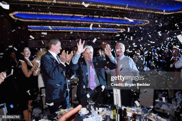 Nick Buoniconti and Nick Buoniconti III attend the 32nd Annual Great Sports Legends Dinner To Benefit The Miami Project/Buoniconti Fund To Cure...
