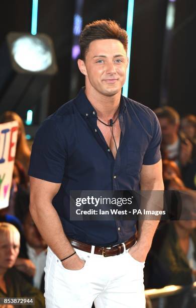 Ricci Guarnaccio arriving to enter the Celebrity Big Brother house at Elstree Studios, Borehamwood, at the start of the latest series of the Channel...