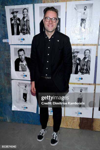 Senior fashion editor Garrett Munce attends GQ x GAP: Coolest Designers on the Planet 2017 at St. Ann's Warehouse on September 25, 2017 in New York...