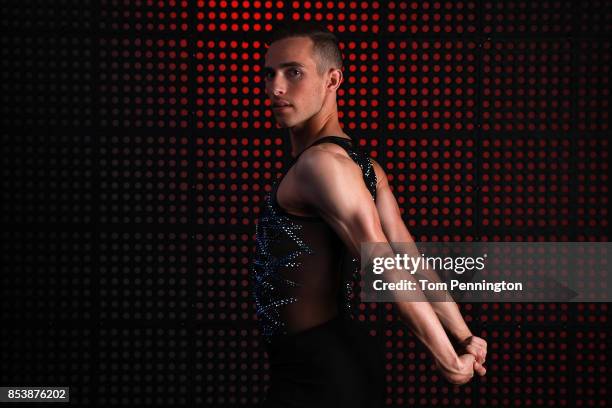 Figure skater Adam Rippon poses for a portrait during the Team USA Media Summit ahead of the PyeongChang 2018 Olympic Winter Games on September 25,...