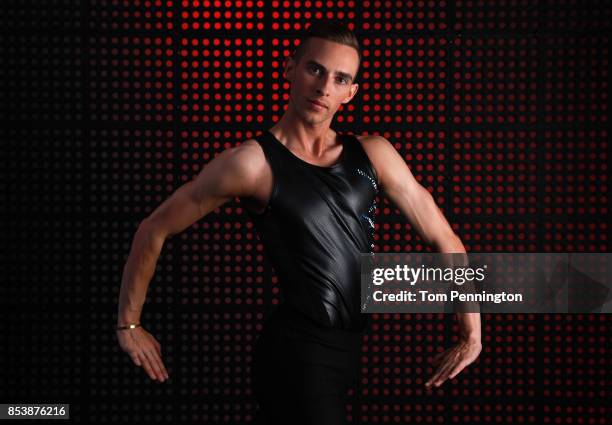 Figure skater Adam Rippon poses for a portrait during the Team USA Media Summit ahead of the PyeongChang 2018 Olympic Winter Games on September 25,...