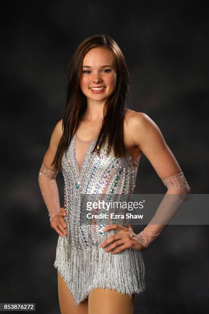 Figure skater Mariah Bell poses for a portrait during the Team USA Media Summit ahead of the PyeongChang 2018 Olympic Winter Games on September 25,...