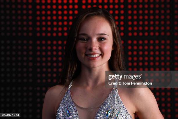 Figure skater Mariah Bell poses for a portrait during the Team USA Media Summit ahead of the PyeongChang 2018 Olympic Winter Games on September 25,...
