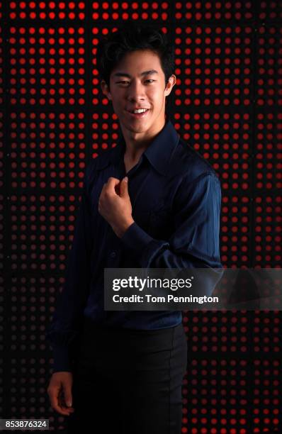 Figure Skater Nathan Chen poses for a portrait during the Team USA Media Summit ahead of the PyeongChang 2018 Olympic Winter Games on September 25,...