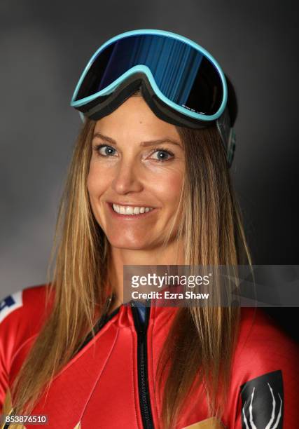 Alpine skier Julia Mancuso poses for a portrait during the Team USA Media Summit ahead of the PyeongChang 2018 Olympic Winter Games on September 25,...